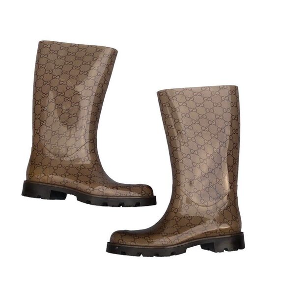 Authentic Gucci Monogram Rain Boots Size 9 - Picture 8 of 16